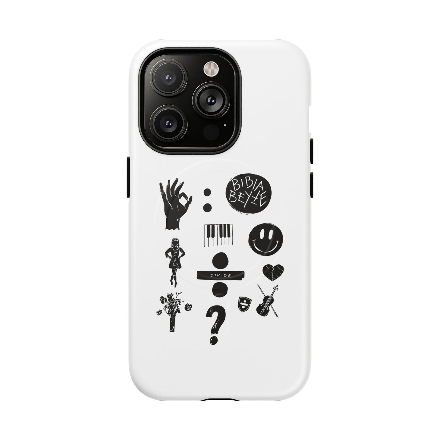 Ocean Wave with Heart Outline Tough Magnetic case