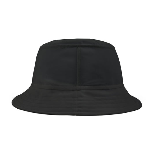 Orange Lightning Text Logo Bucket Hat