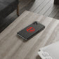 Crimson Orbit Clear Case