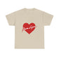 Heartbeat Love Unisex Heavy Cotton Tee