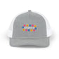 Retro Floral Groove Snapback Trucker cap