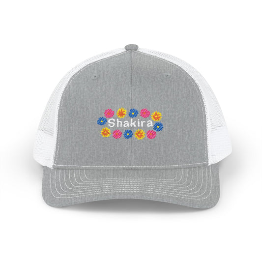 Retro Floral Groove Snapback Trucker cap