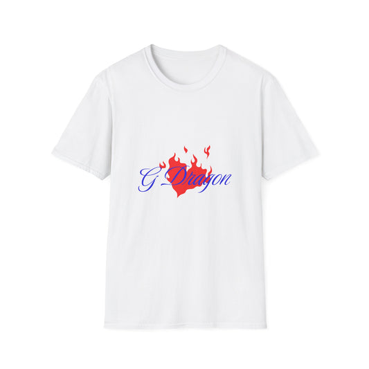 Heart on Fire Bold Script Unisex Softstyle Tee