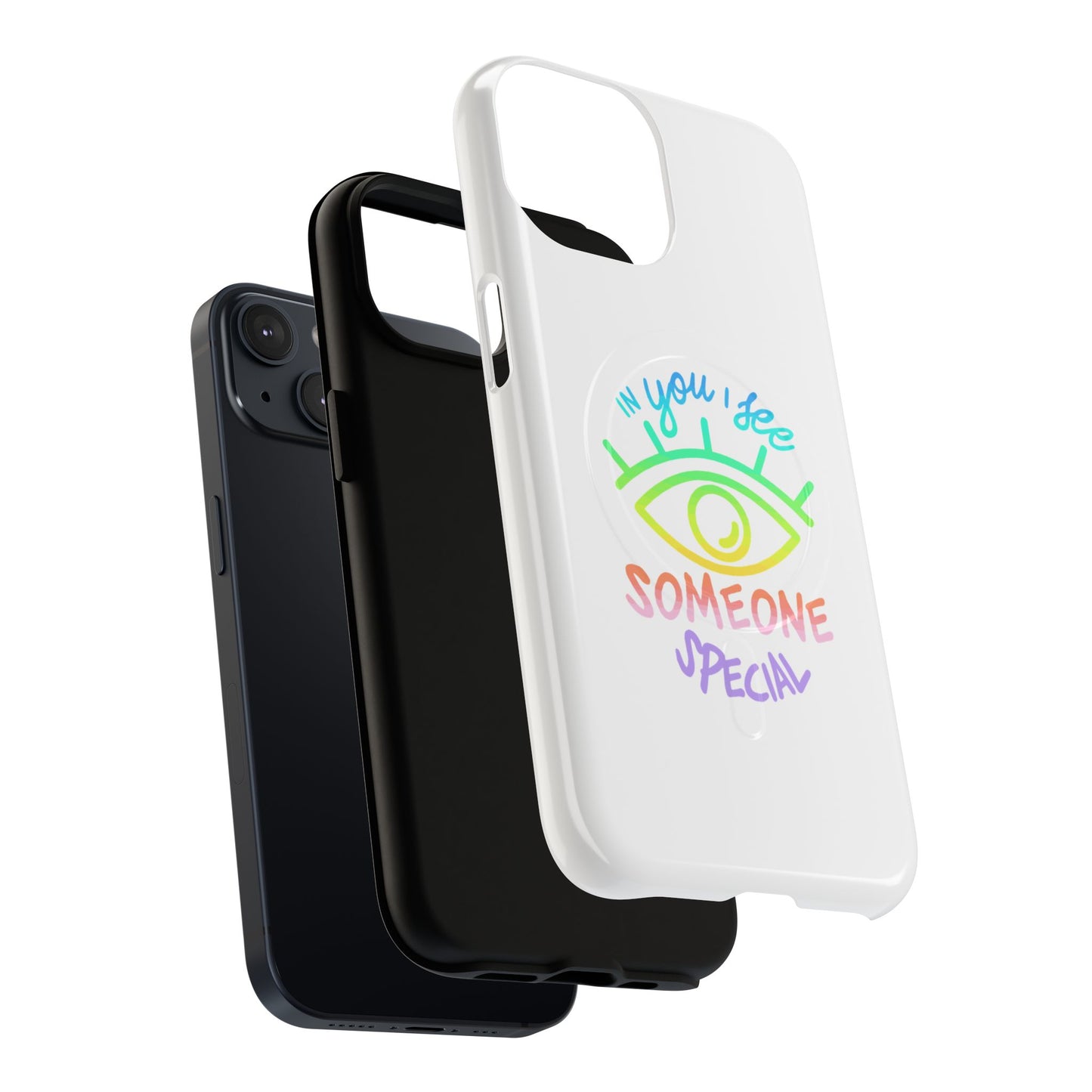 Vibrant Eye and Text Tough Magnetic Case
