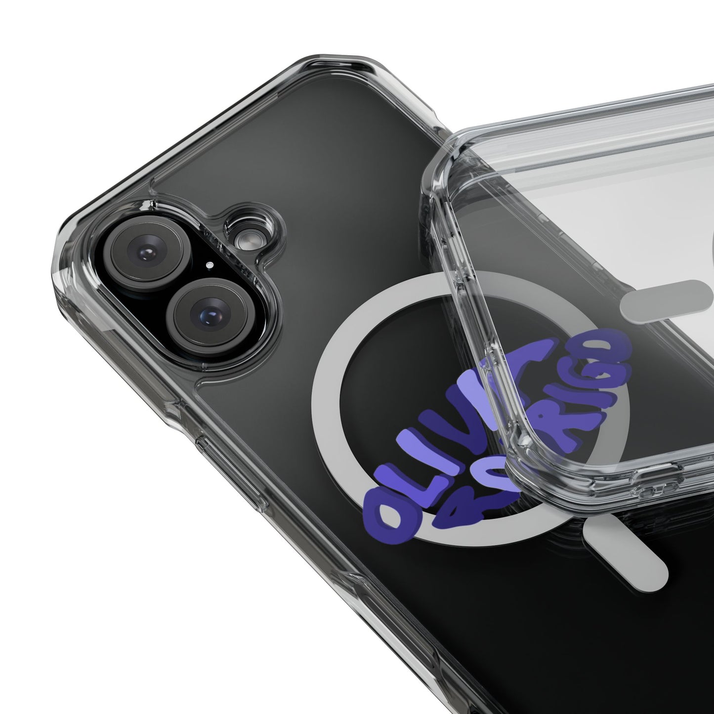 Olivia Rodrigo Wavy Text Magnetic Clear Impact Case