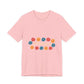 Retro Floral Groove Unisex jersey short sleeve tee