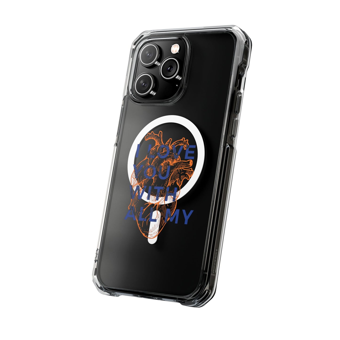 All My Heart Anatomical Art Magnetic Clear Impact case