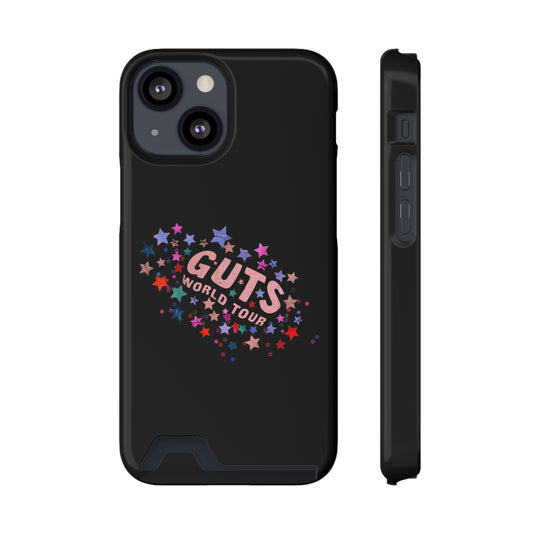 Phone Case + Card Holder For Iphone 13 – Olivia Rodrigo Guts World Tour | Black Edition