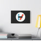 Circle Flame Matte Canvas