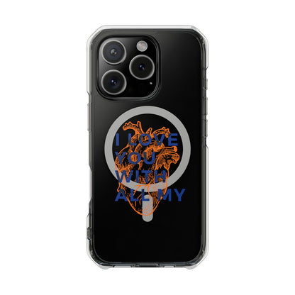 All My Heart Anatomical Art Magnetic Clear Impact case