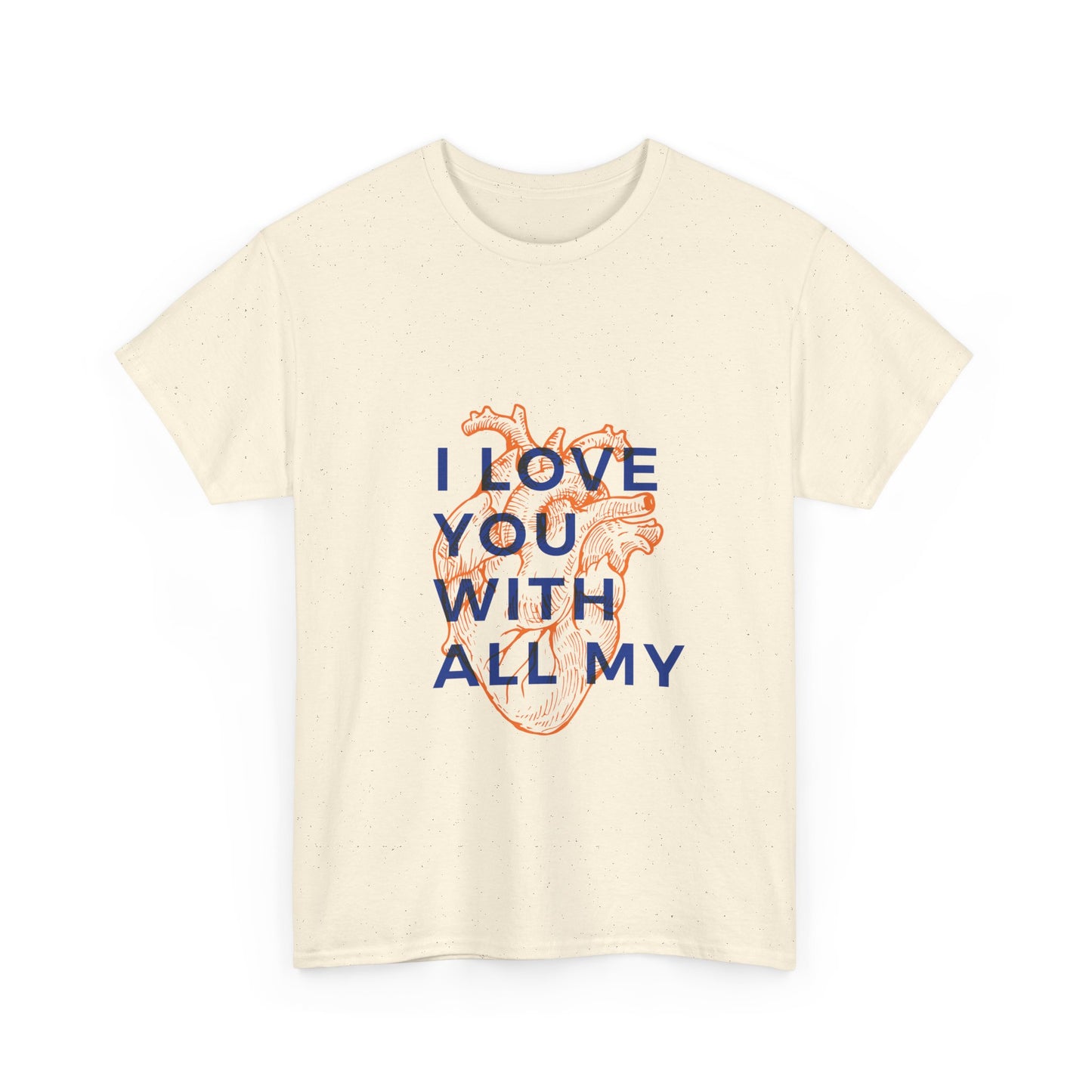 All My Heart Anatomical Art Unisex Heavy Cotton Tee