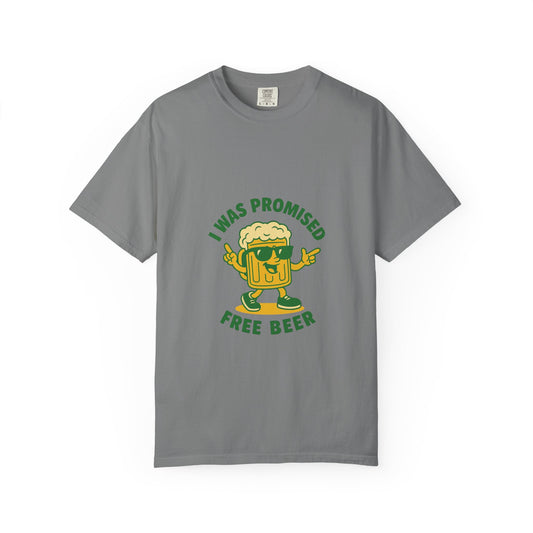 Unisex Garment-Dyed T-shirt – Snazzy Free Beer Edition