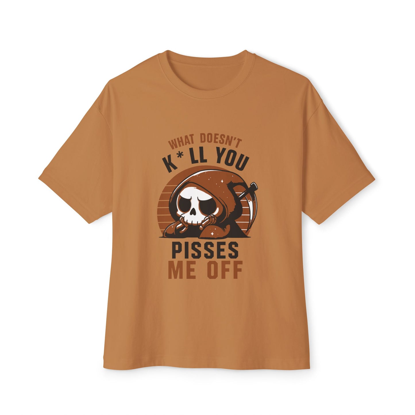 Oversized boxy Tee – Snazzy Piss Me off Edition