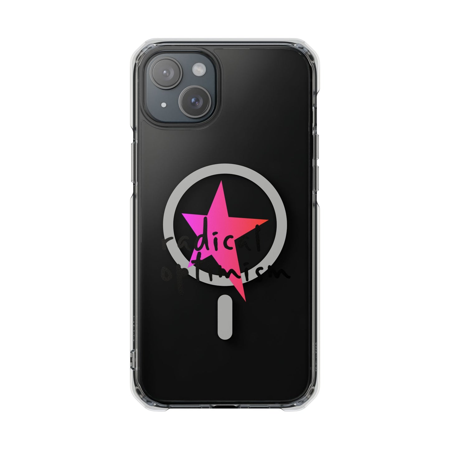 Flame Script Statement Magnetic Clear Impact case