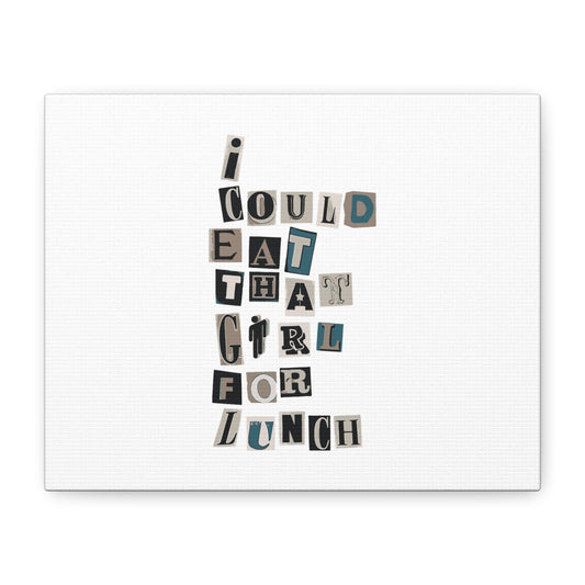 Mixed Message Collage Matte Canvas