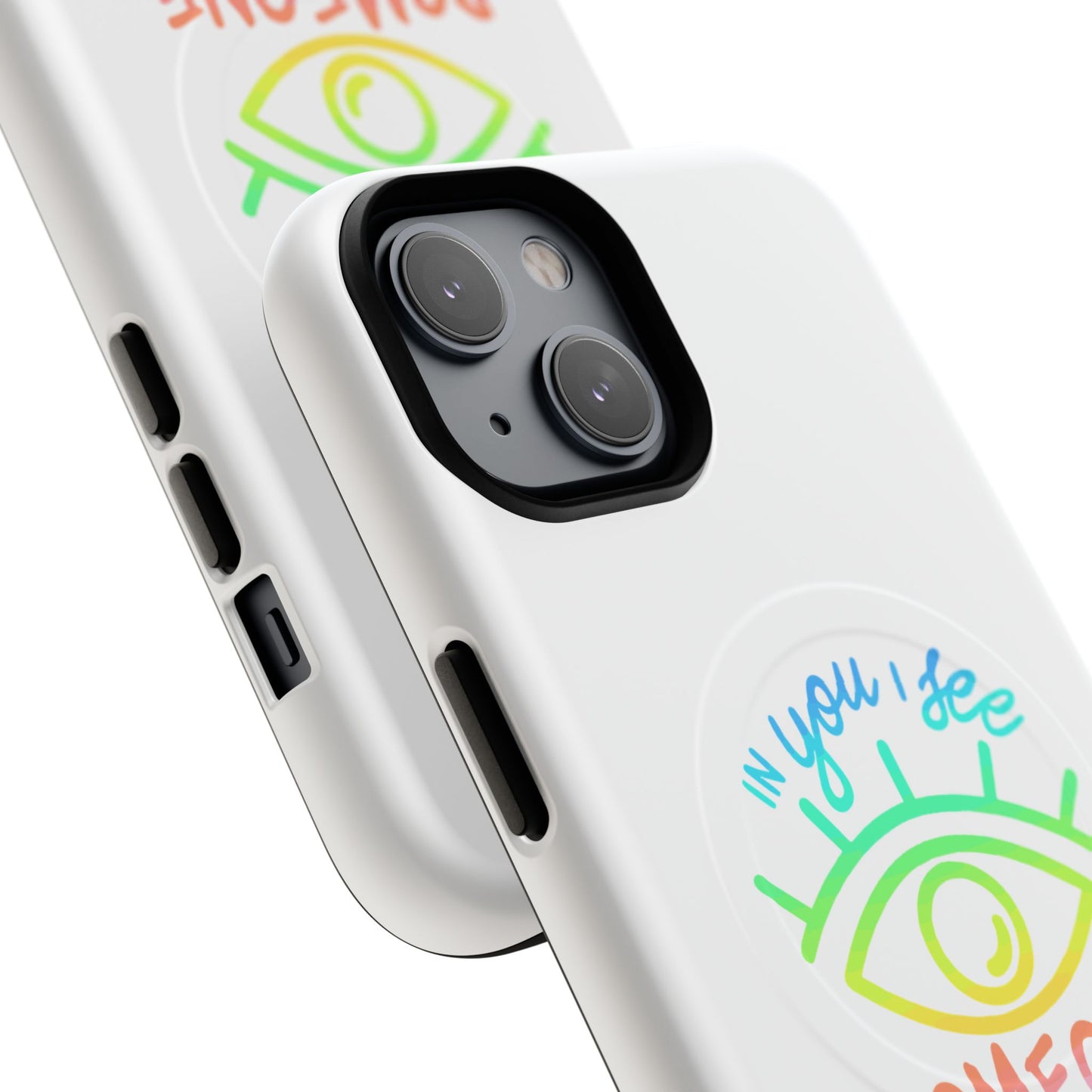 Vibrant Eye and Text Tough Magnetic Case