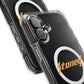 Orange Lightning Text Logo Magnetic Impact Case
