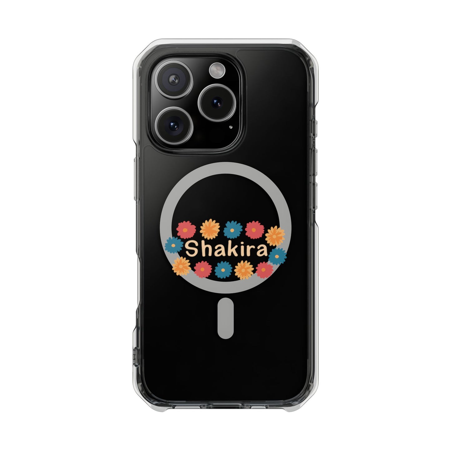 Retro Floral Groove Clear Impact case