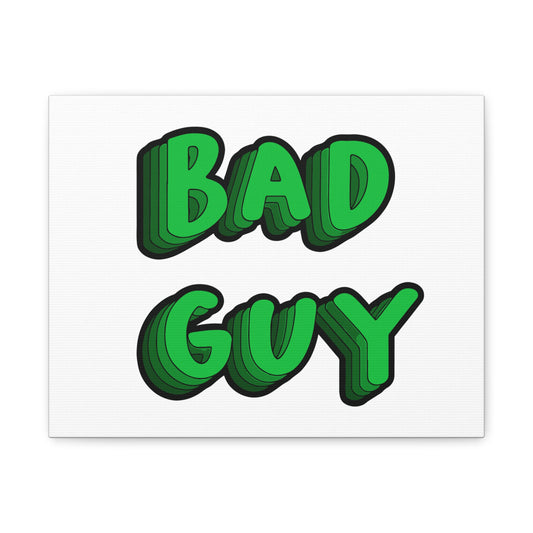 Bold 3D Bad Mood Matte Canvas