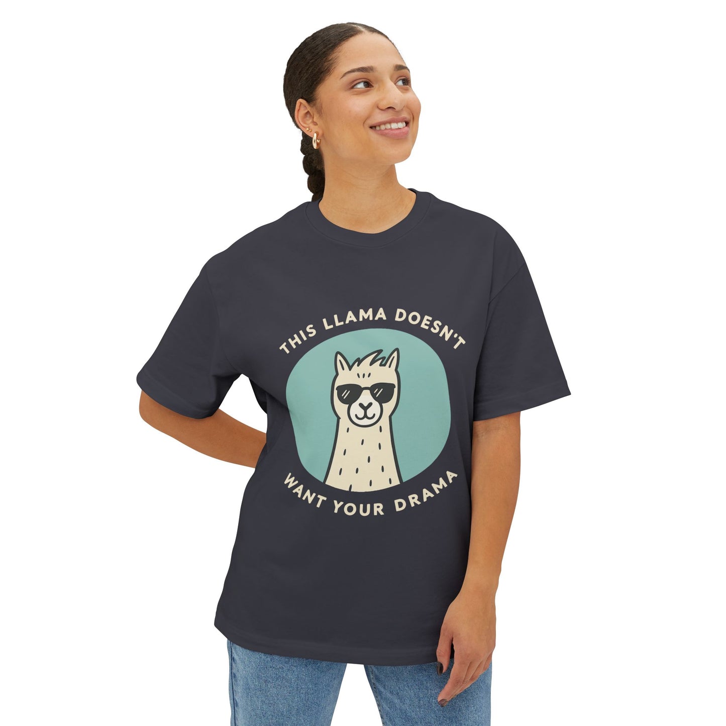 Oversized boxy Tee – Snazzy Drama Edition