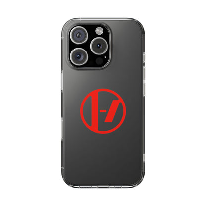 Crimson Orbit Clear Case