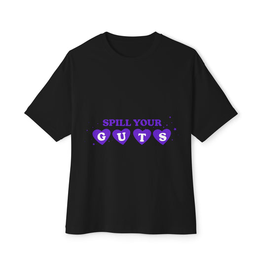 Spill Your Guts Heart-Oversized Tee