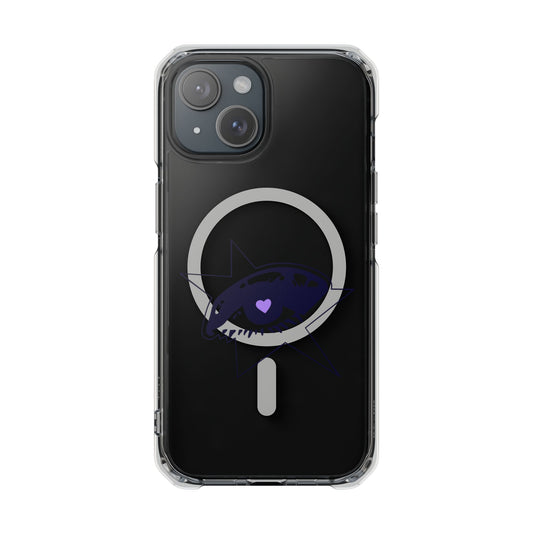 Purple Starry Eye Magnetic Clear Impact Case