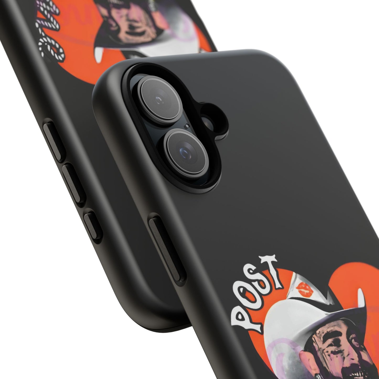 Tough iPhone Case (12–16 Pro Max) – Post Malone Heart Design