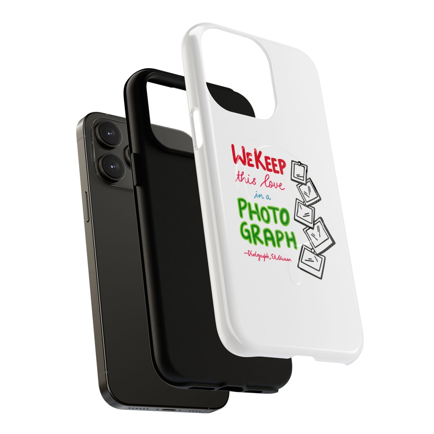 White Paw Print Tough Magnetic case