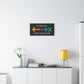Matte Stretched Canvas, 1.25" Depth – Ed Sheeran Black Edition