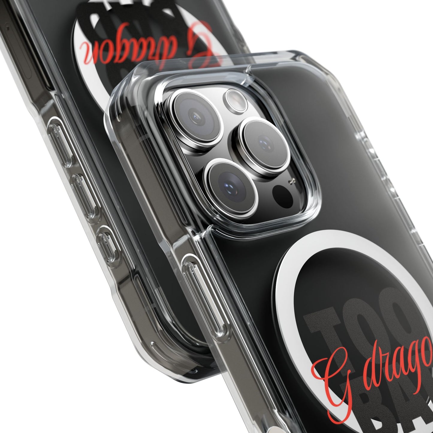 Signature Flame Script Magnetic Clear Impact Case