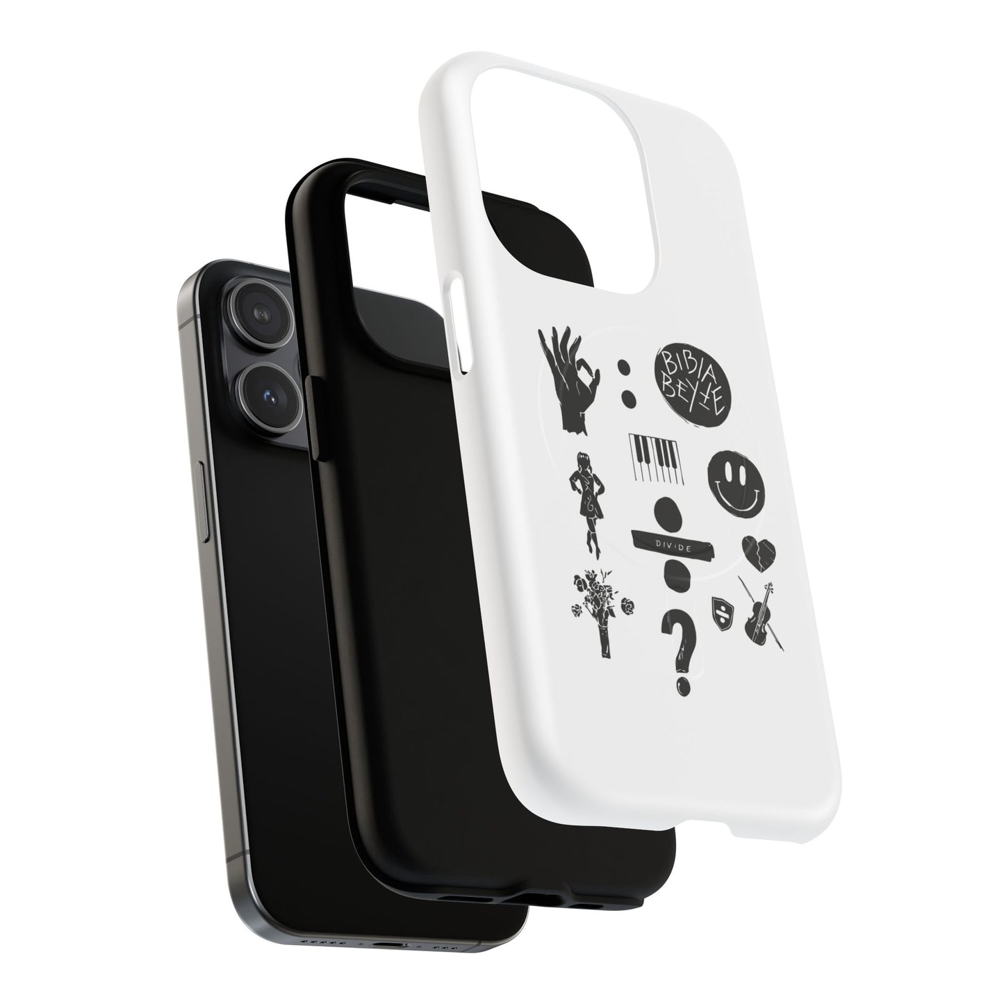 Ocean Wave with Heart Outline Tough Magnetic case
