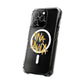 Golden Brush Script Magnetic Clear Impact case