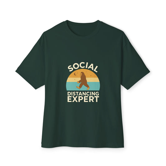 Oversized boxy Tee – Snazzy Social Distance Edition