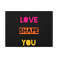 Orange Divide Symbol Matte Canvas