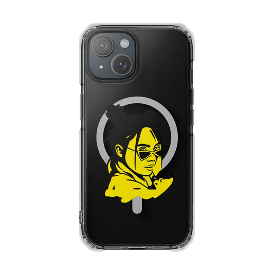 Neon Mood Portrait Magnetic Clear Impact Case