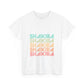 Retro Pop Lines Unisex Heavy cotton tee