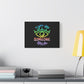 Vibrant Eye and Text Canvas