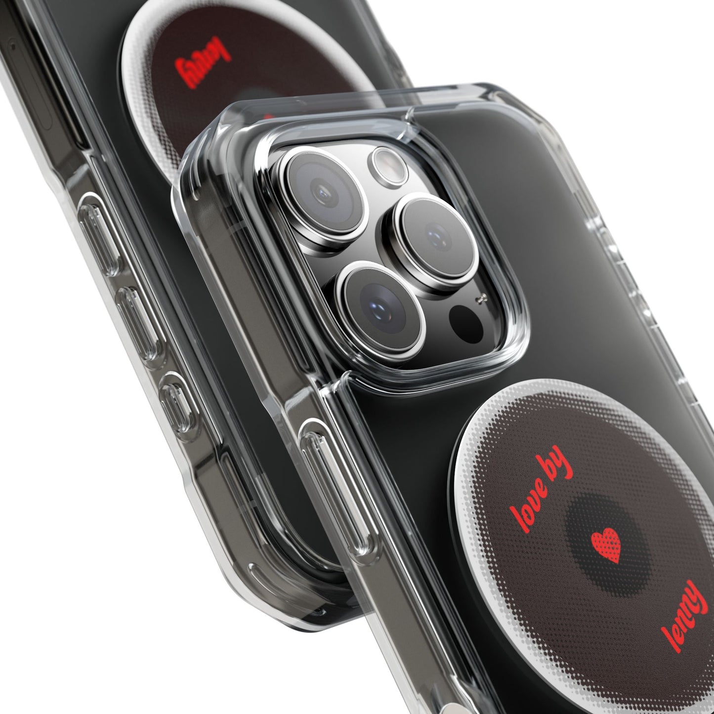 Vinyl Love Spin Magnetic clear Impact case