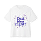 Dad Idea Right! Star & Butterfly-Oversized Tee