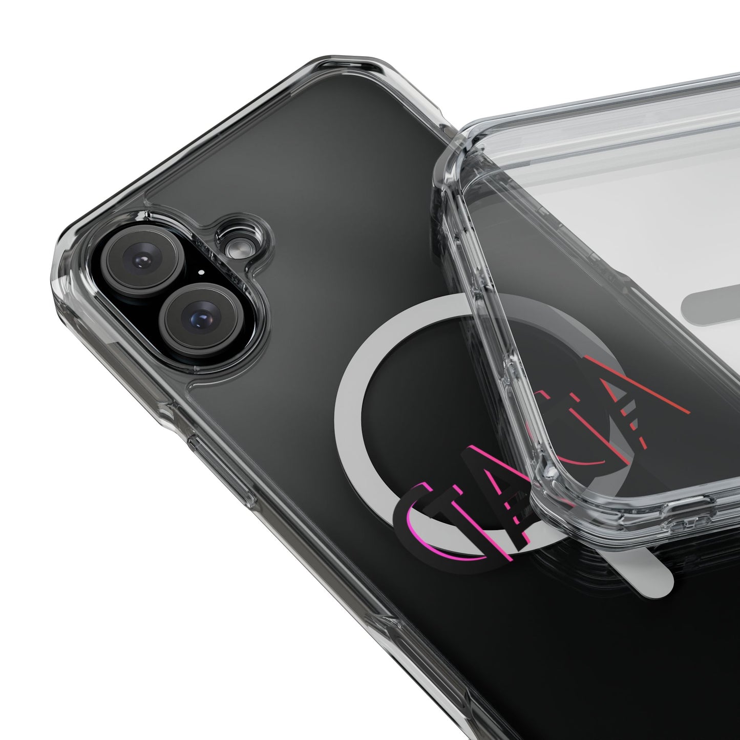 Electric Neon Magnetic clear case