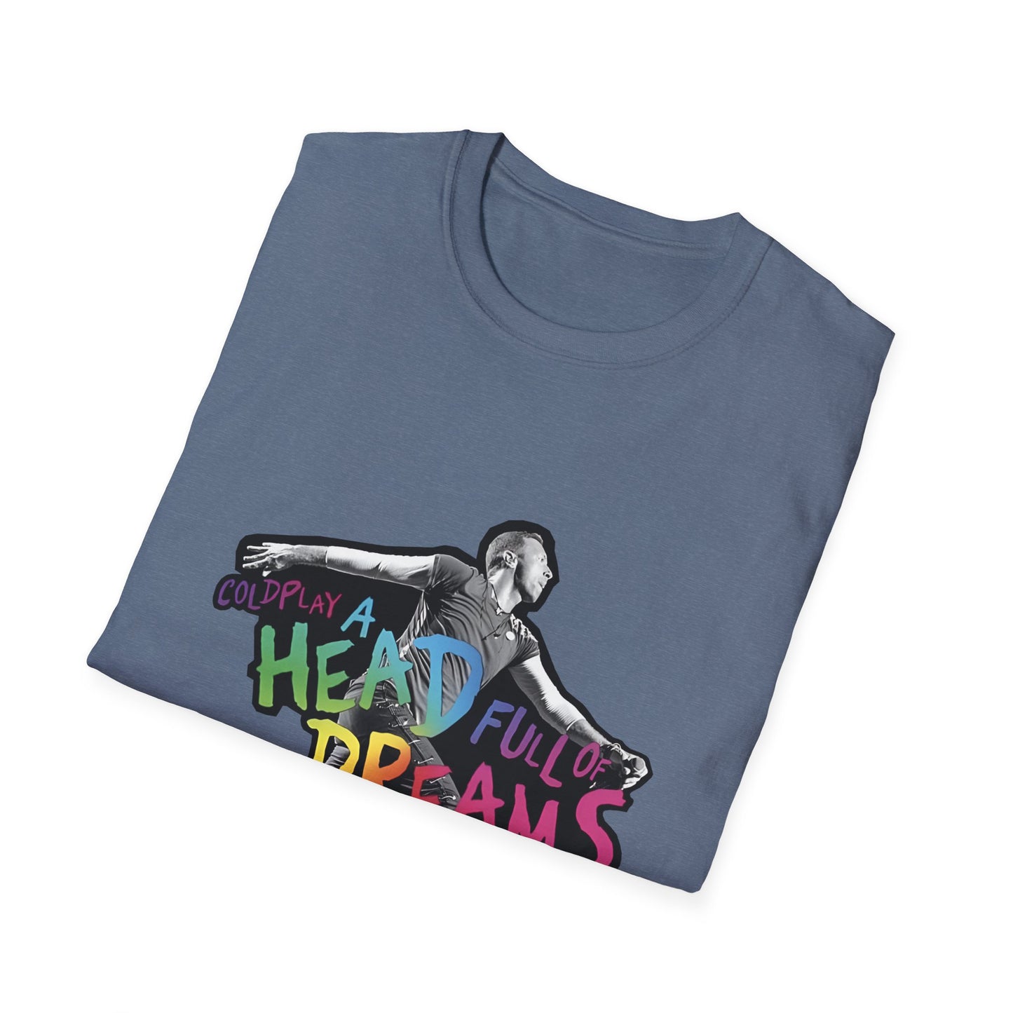 Unisex Softstyle T-Shirt Inspired by Coldplay A Head Full of Dreams Chris