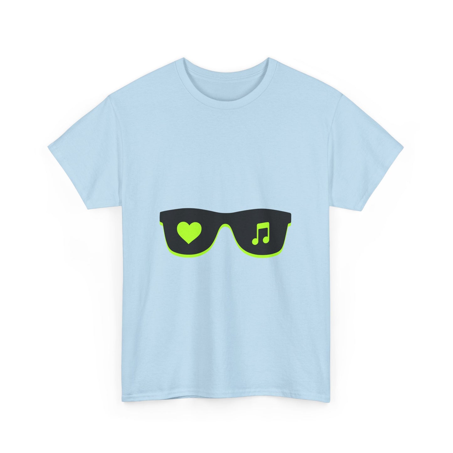 Neon Love Notes Unisex Heavy cotton tee