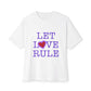 Let Love Rule (Remix) Unisex Oversized Boxy tee
