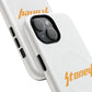 Orange Lightning Text Logo Tough Magnetic Case