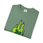 Green Flame Icon Unisex Dyed T-shirt