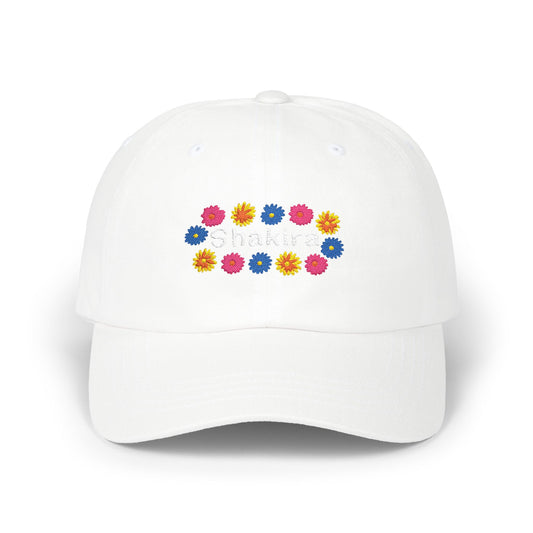 Retro Floral Groove Classic dad cap