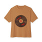 Vinyl Love Spin Unisex Oversized Boxy tee