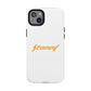 Orange Lightning Text Logo Tough Magnetic Case