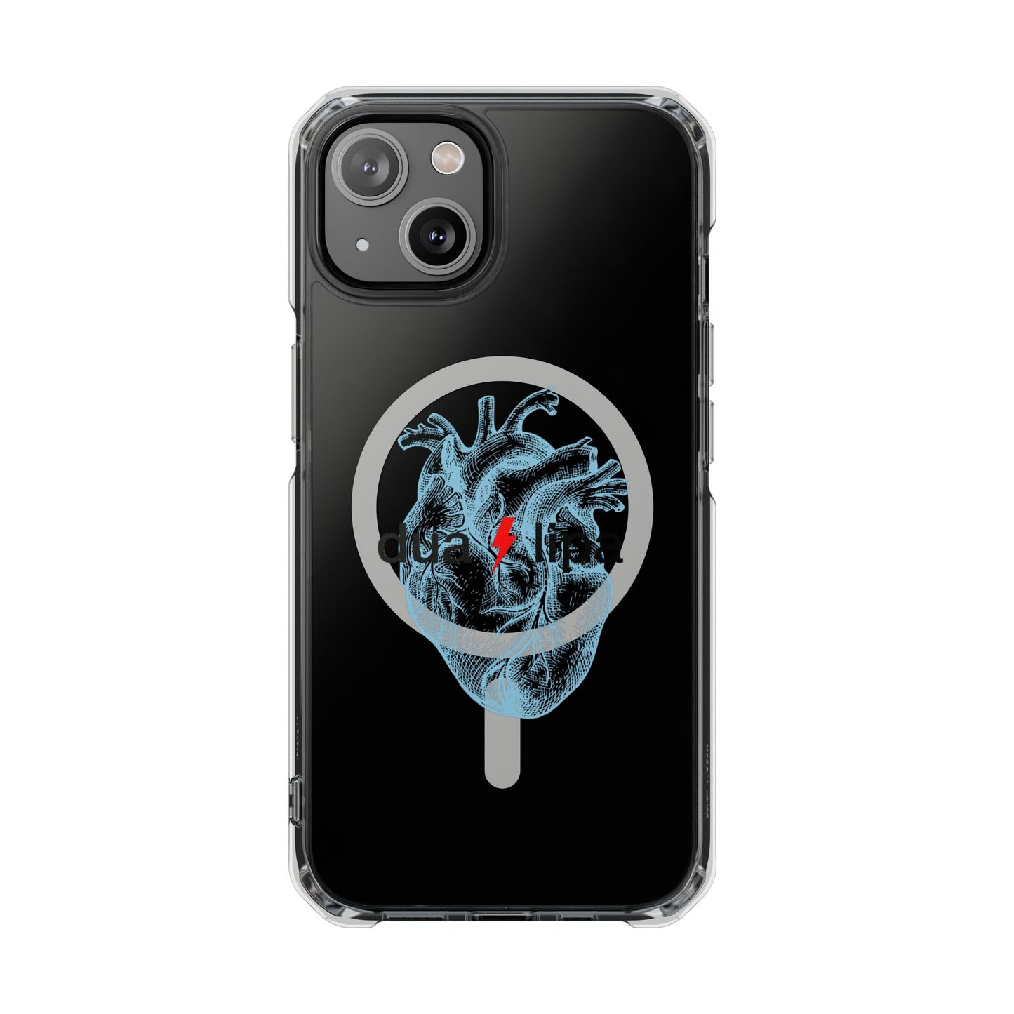 Electro Heart Illustration Magnetic Clear Impact case